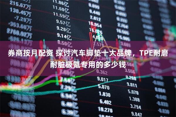 券商按月配资 探讨汽车脚垫十大品牌，TPE耐磨耐脏极氪专用的多少钱